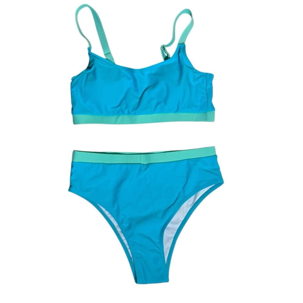 Boutique Blue and mint green bikini swimsuit Small new‎